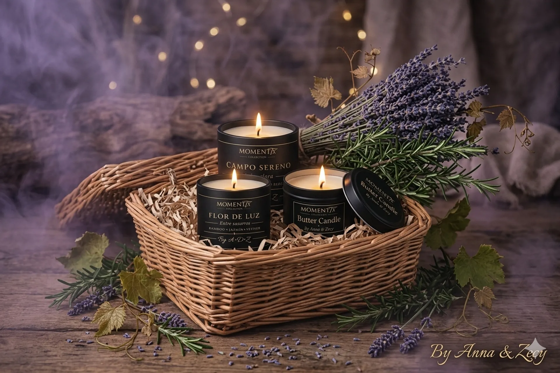 Velas en canasta